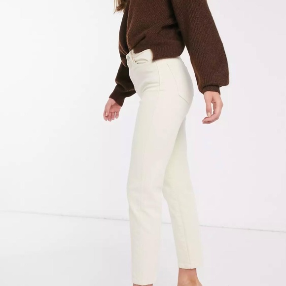 White Jeans Stradivarius slim mom jean - Picture 4 of 4